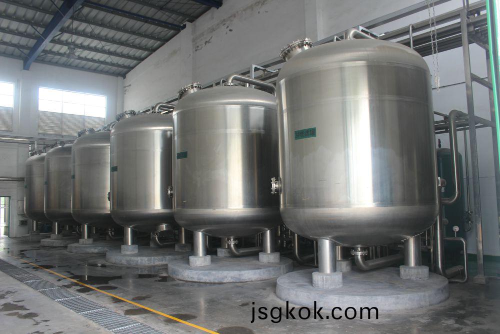 100 ton filtered softened water project for a beer in Guangzhou